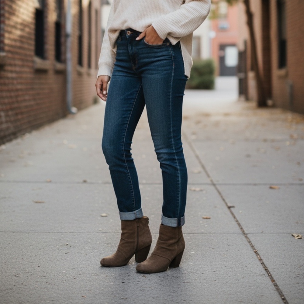 Rampage Taupe Ankle Booties